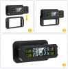 PSTY22o Auto tire pressure sensor battery 400 mAh Solar car digital clock / display time / date and internal temperature 3.2-inch LCD 4.0 / 5.0 Blueto
