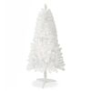 4ft White Artificial Christmas Tree Prelit With Stand ,100 Warm White Led Lights