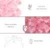 7' Tall Unlit Slim Douglas Fir Artificial Christmas Tree with 818 Realistic Branch Tips, Pink