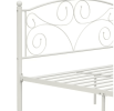 Queen Size Unique Flower Sturdy System Metal Bed Frame With Headboard And Footboard